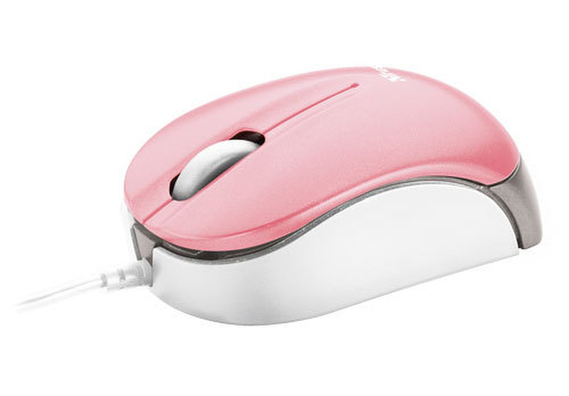 Trust Micro Mouse - Pink USB Оптический Розовый компьютерная мышь