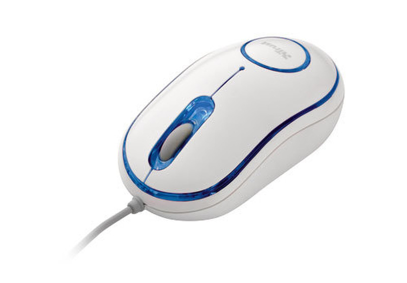 Trust MultiColour Mouse - White USB Optical 800DPI White mice