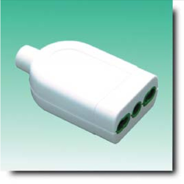G&BL PR16 S11 White electrical power plug