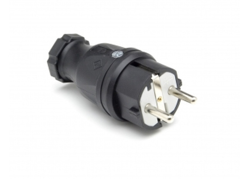 G&BL SCHUMP Black electrical power plug