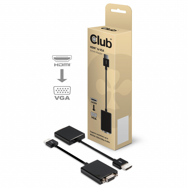 CLUB3D HDMI™ to VGA Active Adapter Cable
