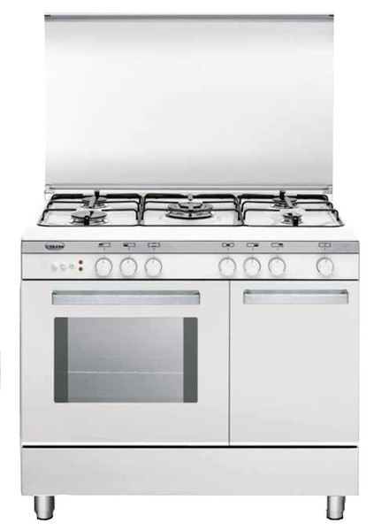 Glem UR96GX3 Freestanding Gas hob White cooker