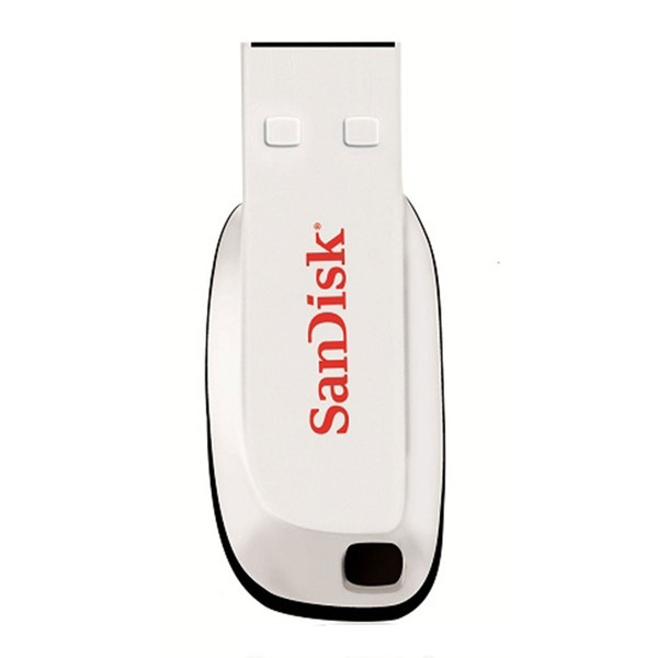 Sandisk Cruzer Blade 16GB 16ГБ USB 2.0 Тип -A Белый USB флеш накопитель