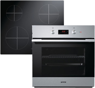 Gorenje BO5385MX + ECT610ASC Induction hob Electric oven cooking appliances set