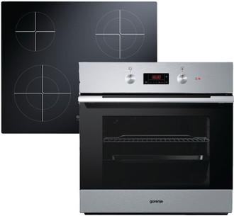 Gorenje BO5385MX + ECT640ASC Induction hob Electric oven cooking appliances set