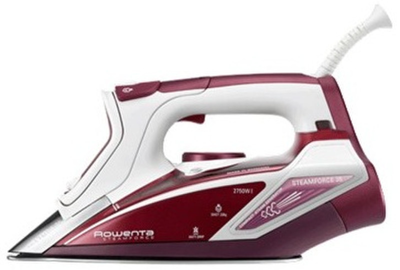 Rowenta DW9230 Steam iron Stainless Steel soleplate 2750W Red,White iron