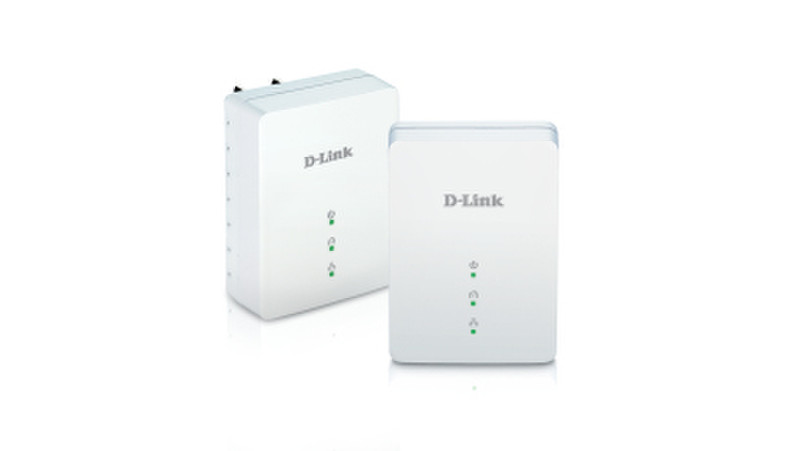 D-Link DHP-209AV 200Mbit/s Eingebauter Ethernet-Anschluss Weiß 2Stück(e) PowerLine Netzwerkadapter