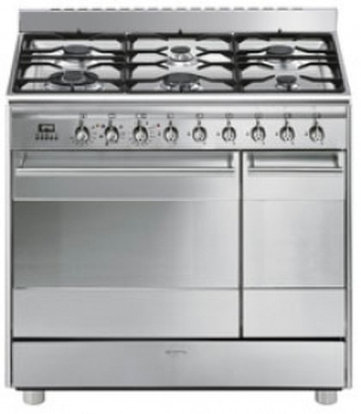 Smeg SNL926MX9 Freestanding Gas hob A Stainless steel cooker