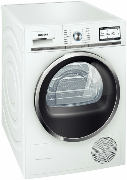 Siemens WT48Y718IT freestanding Front-load 8kg A+++ White tumble dryer