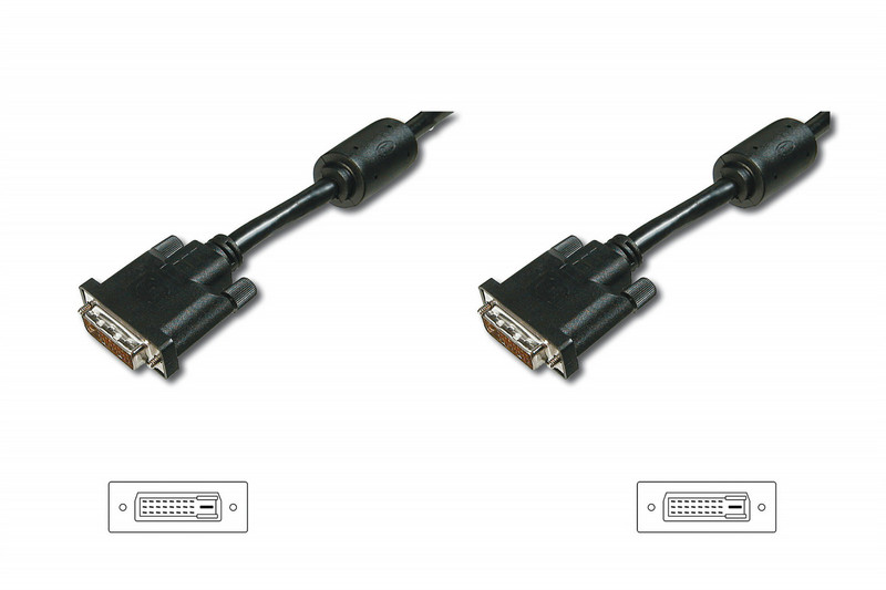 ASSMANN Electronic DK-320100-020-S 2m DVI DVI Black DVI cable