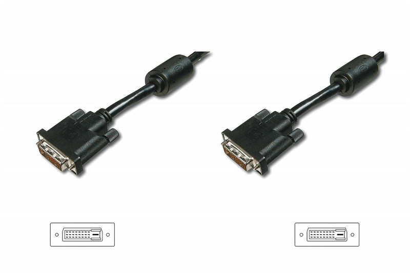 ASSMANN Electronic DK-320101-100-S 10m DVI-D DVI-D Schwarz DVI-Kabel