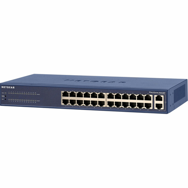 Netgear FS526T Unmanaged network switch L3 Fast Ethernet (10/100) Синий