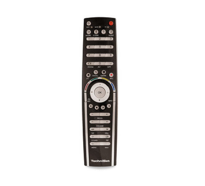 TechniSat 0000/3723 IR Wireless Press buttons Black remote control