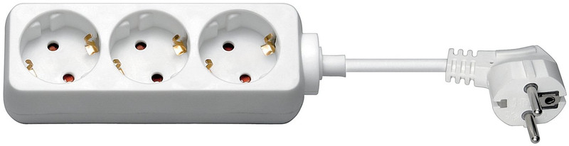 1aTTack 7512938 3AC outlet(s) 1.4m White power extension