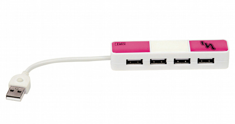 T'nB Dancefloor pink 4-port USB hub