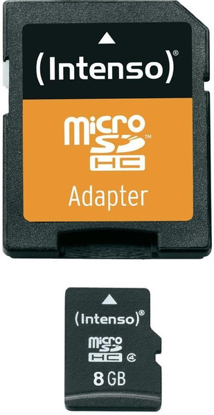 Intenso 8GB Micro SDHC Class 4 8ГБ SDHC Class 4 карта памяти