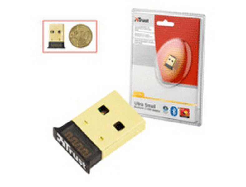 Trust Ultra Small Bluetooth 2 USB Adapter - Gold BT-2420p interface cards/adapter