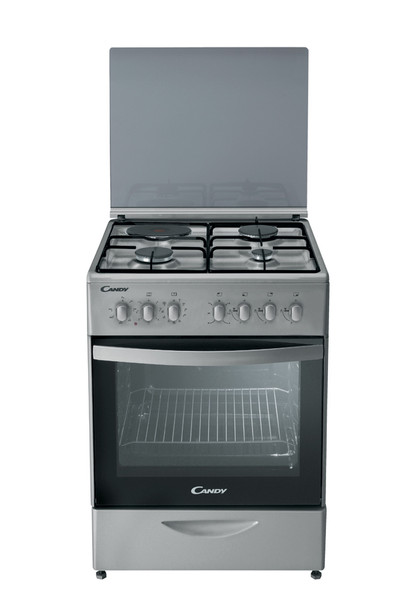 Candy CMM 5622 SHS Freestanding Combi hob Silver cooker