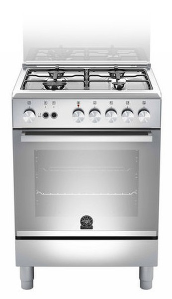 Bertazzoni La Germania TU6 40 51 D X Freistehend Gas hob Edelstahl