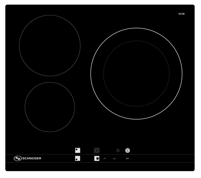 Schneider SVI 316 built-in Ceramic Black