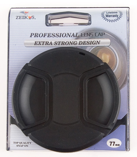 Zeikos ZE-LC77 77mm Black lens cap