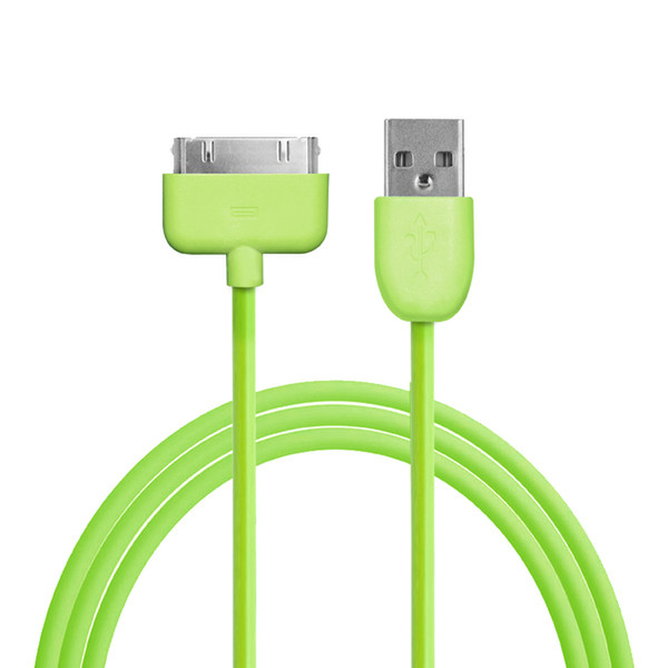 PURO CAPPLE1GRN 1m USB A Apple 30-p Green USB cable