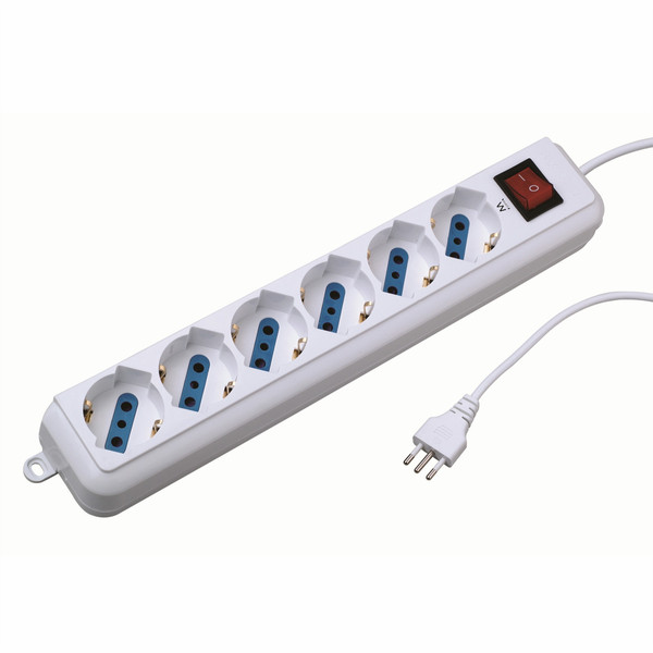 Ewent EW3922 6AC outlet(s) 1.5m White power extension