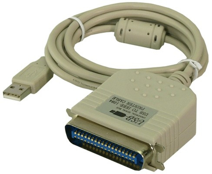 LogiLink Adapter USB to parallel USB A Male CEN 36-pin male cable interface/gender adapter