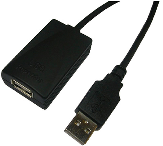 LogiLink USB 2.0 Repeater Cable - 5.0m USB 1 F USB A (F) кабельный разъем/переходник