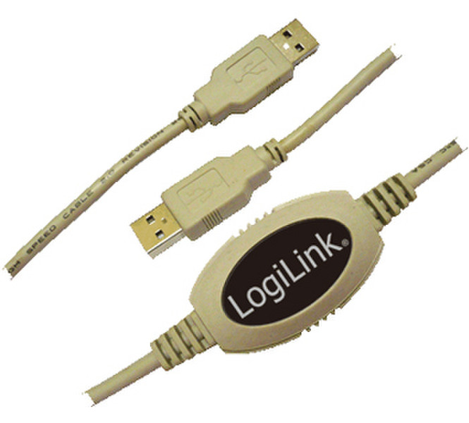 LogiLink Netlink Cable USB 2.0 2м USB A USB A Бежевый кабель USB
