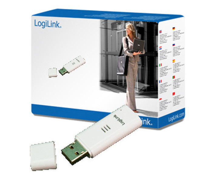 LogiLink Wireless LAN USB 2.0 Adapter 802.11n 1T1R 480Mbit/s networking card