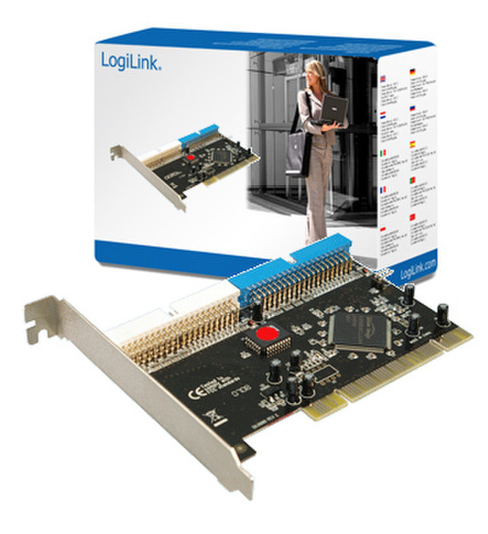 LogiLink PCI Raid Controller IDE ATA-133 2-Port Schnittstellenkarte/Adapter