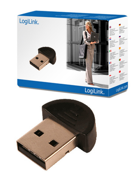 LogiLink Adapter USB 2.0 to Bluetooth V2.0 EDR Mini 3Мбит/с сетевая карта