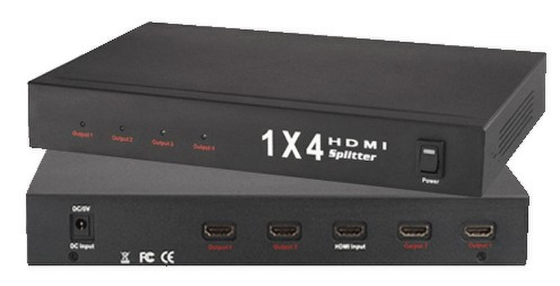 LogiLink Video Spiltter HDMI 4-Port with Amplifier