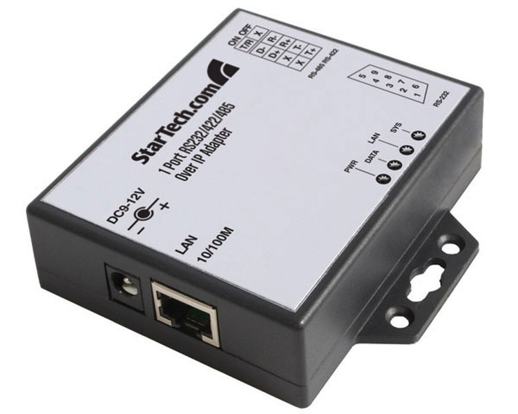 StarTech.com 1 Port RS-232/422/485 Serial over IP Ethernet Adapter 0.1125Мбит/с сетевая карта