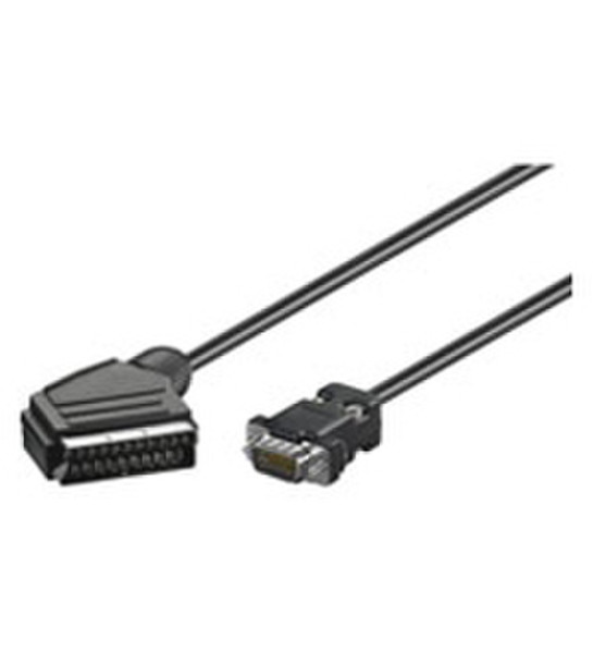 Wentronic AVK 171-500 5.0m 5m VGA (D-Sub) SCART (21-pin) Black