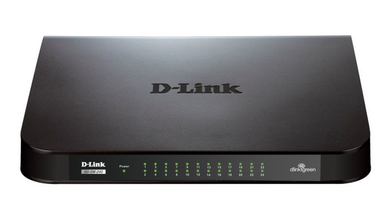 D-Link GO-SW-24G Неуправляемый Gigabit Ethernet (10/100/1000) Черный сетевой коммутатор