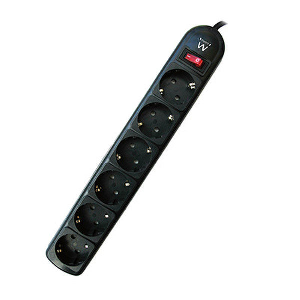 Ewent EW3951 6AC outlet(s) 1.8m Black surge protector