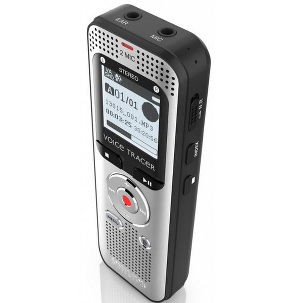 Philips Voice Tracer 2000 Internal memory & flash card Black,Silver dictaphone