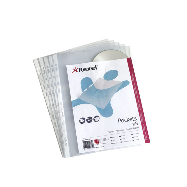 Rexel 9801210 210 x 297 mm (A4) Полипропилен (ПП) 5шт файл для документов