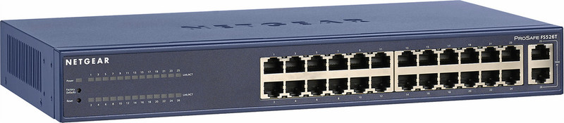 Netgear FS526T Управляемый L2 Fast Ethernet (10/100) Синий