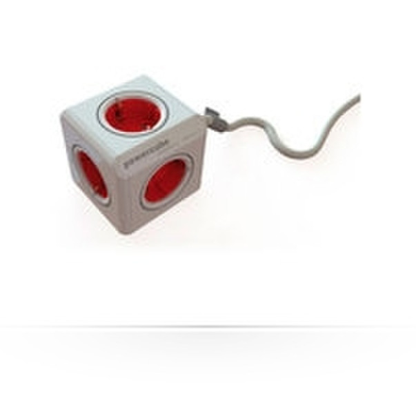 Microconnect GRUCUBE1 1.5m Red,White power extension