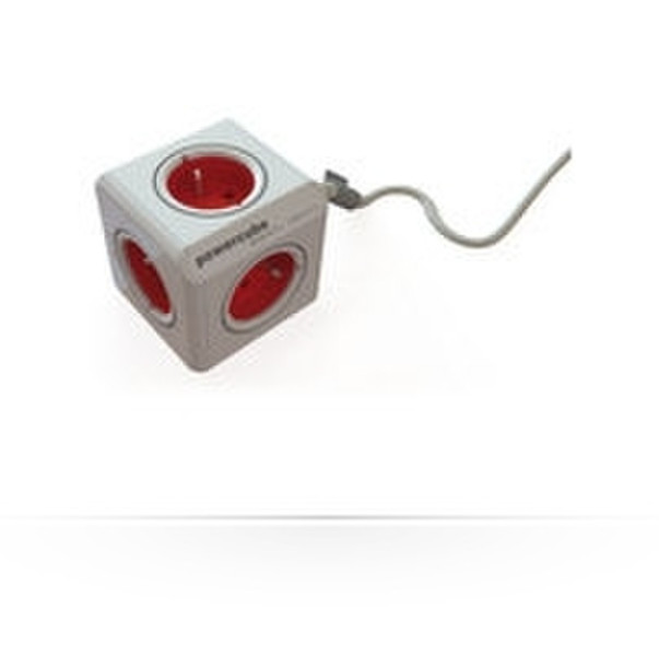 Microconnect GRUCUBE3 1.5m Red,White power extension