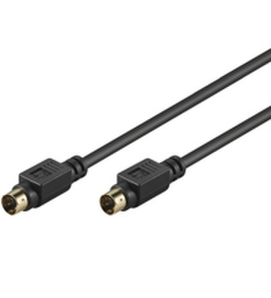 Wentronic AVK 157-200 2.0m 2м S-Video (4-pin) S-Video (4-pin) Черный S-video кабель