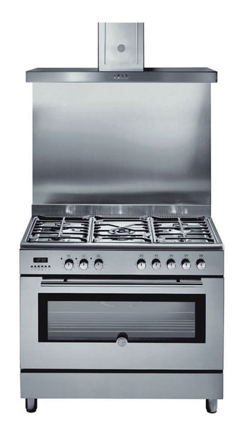 Hoover HPF 90 AX Freistehend Gas hob A Edelstahl