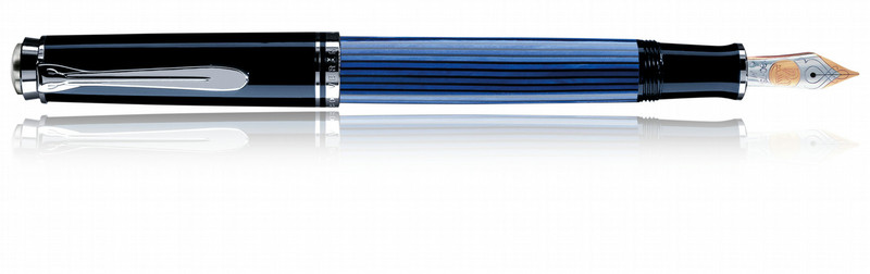 Pelikan Souverän M405 Черный, Синий, Cеребряный 1шт перьевая авторучка