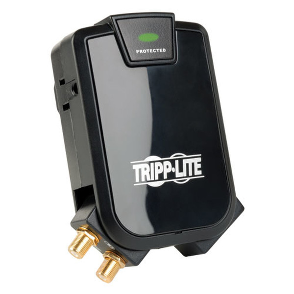 Tripp Lite Protect It! Surge Protector with 3 Outlets (2-fixed, 1-rotating), Direct Plug-In, 1080 Joules, Coax/Ethernet Protection