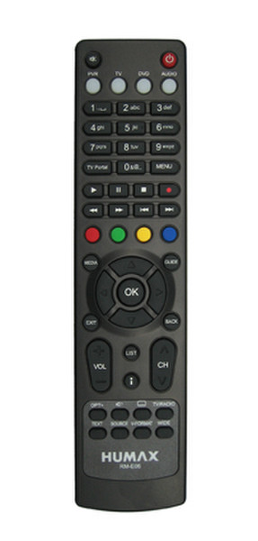 Humax RM-E06 IR Wireless Press buttons Black remote control