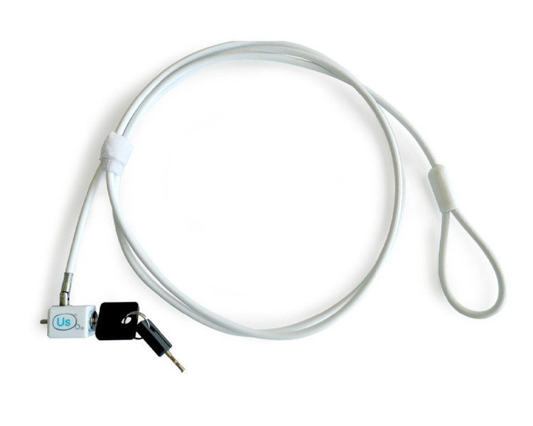 Unique Secure LK113PHY White cable lock