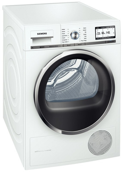 Siemens WT46Y890IT freestanding Front-load 9kg A+ White tumble dryer